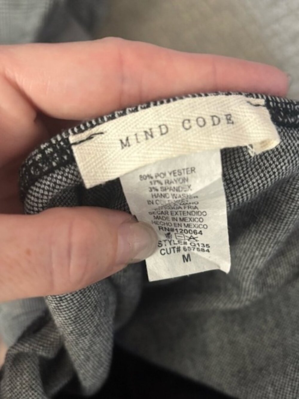 Mind Code Gray Slip Dress Spaghetti Strap V-Neck - Picture 3 of 4